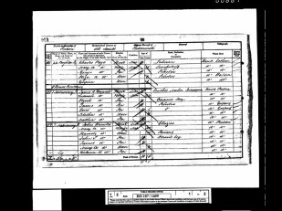 1851 Census for Matthias Hayward